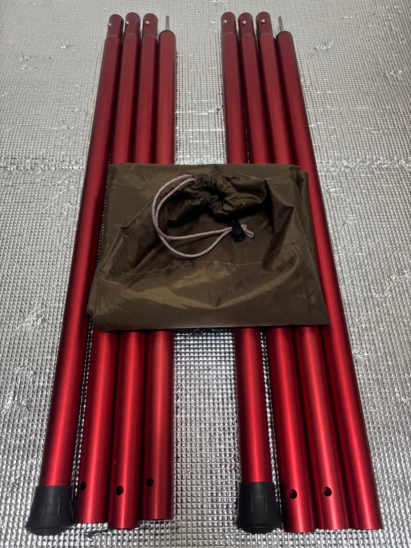 スノーピーク（ peak） ウイングポール280 レッド 2本セット