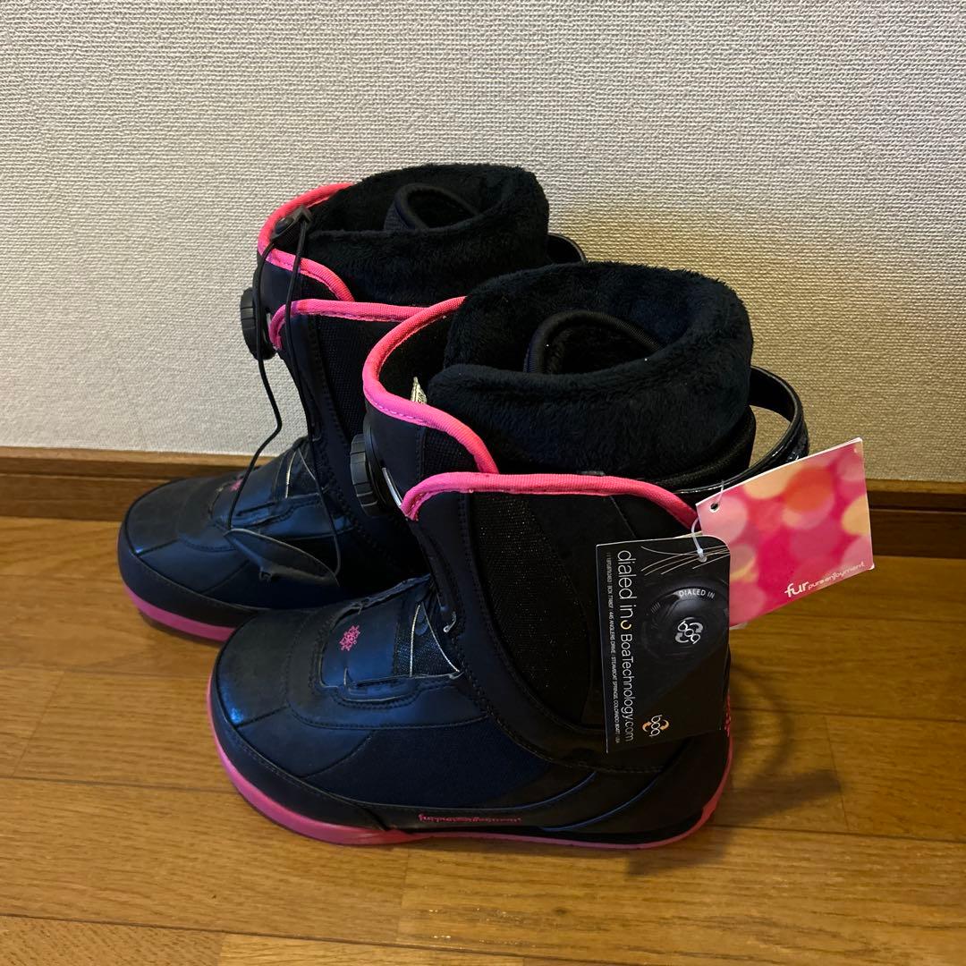 女性用スノボー板&スノーボードブーツ US 6.5 3点セット