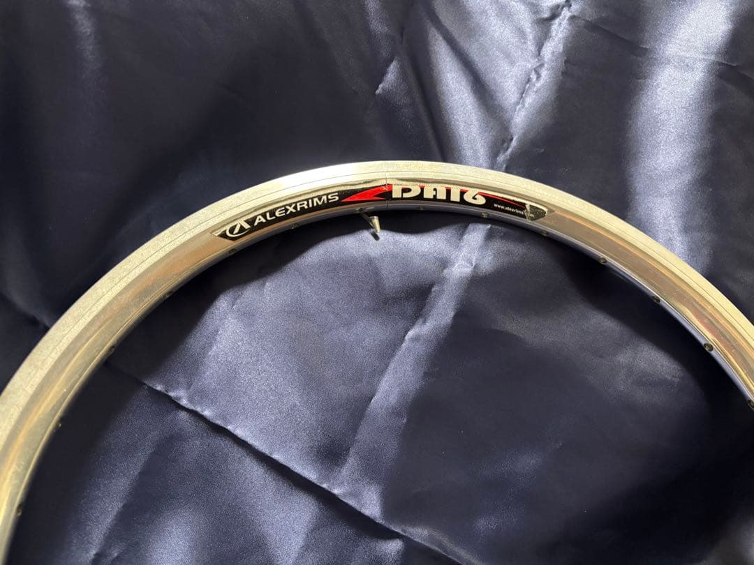 【低走行】アレックスリムズDA16ポリッシュ32穴 & 18タイヤ　前後セット