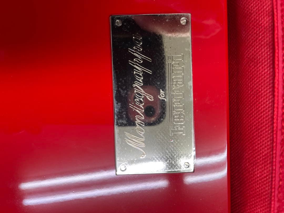 フェラーリ　赤いボールペン 専用ケース付き　シルバー 925