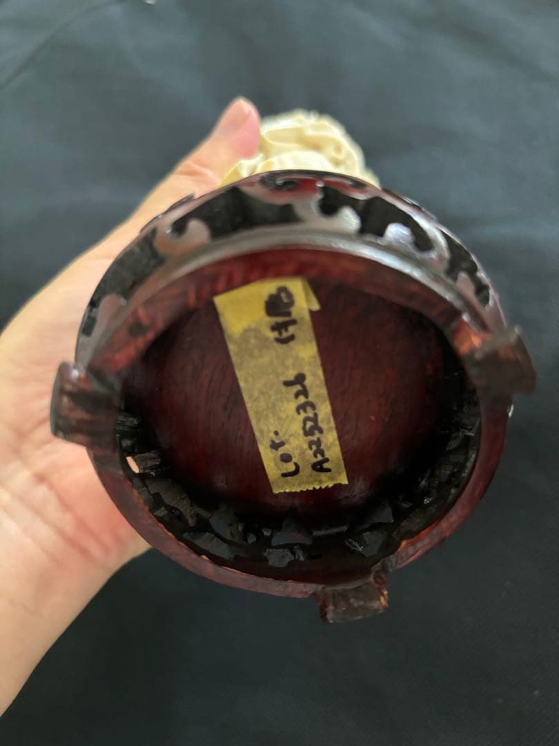 中国古美術品　マンモス　極上 彫刻　美人像437g