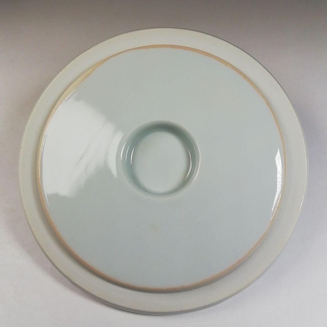 Ｔ１９６　水指　『染付芋頭　水指』『加藤和峰造』　共箱　茶道具