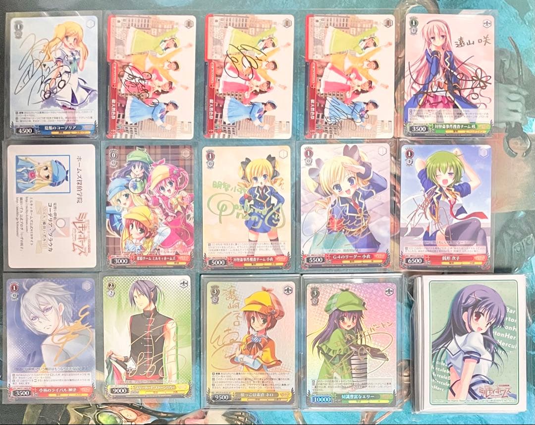 ヴァイスシュヴァルツ ミルキィホームズ 過去弾3種 RR以下 4コン おまけ付き