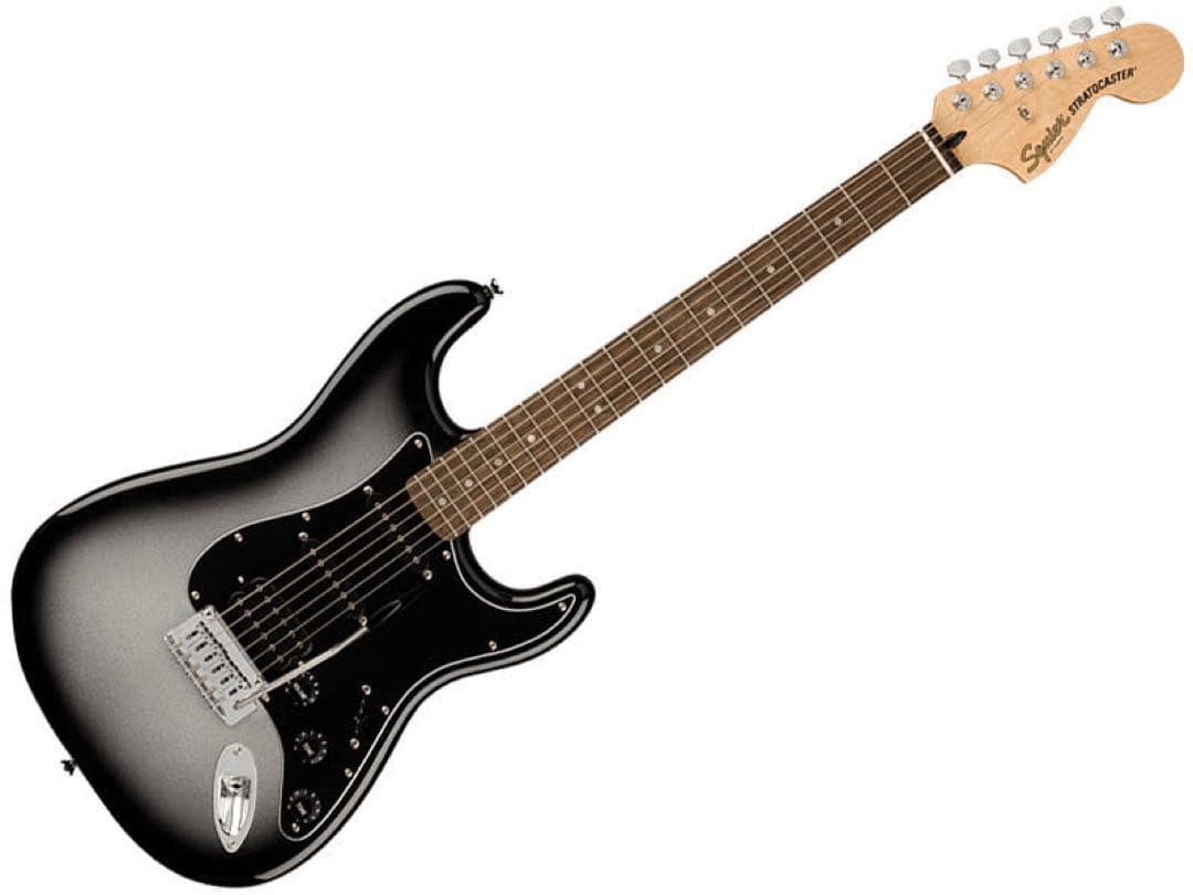 ストラトキャスター エレキギター ブラックスクワイヤー