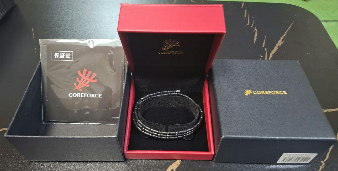 COREFORCE ブラック シルバー アクセサリー　70センチ