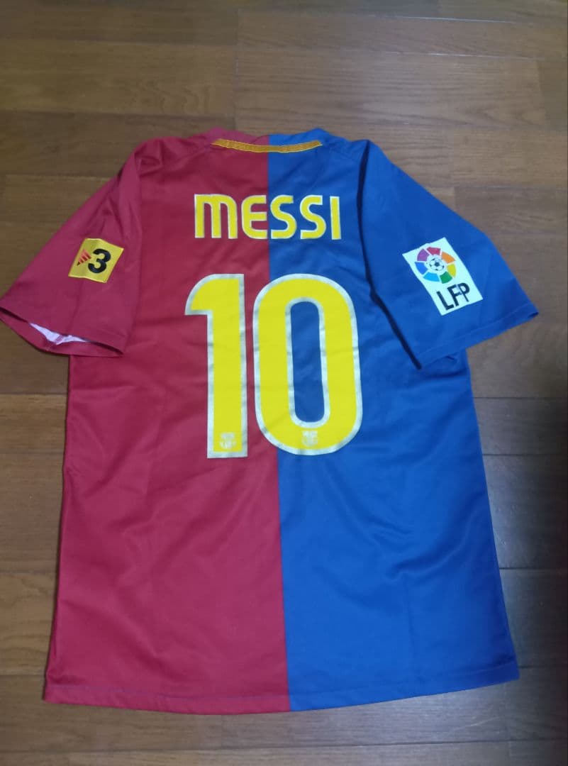 08-09 バルセロナ　メッシ　10番　三冠達成　正規品　当時物