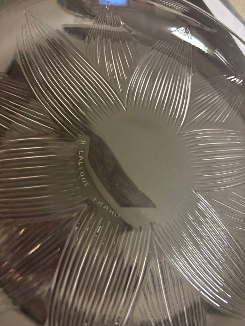 ルネ・ラリック　ロータス LOTUS 皿 , Rene-Lalique 1923