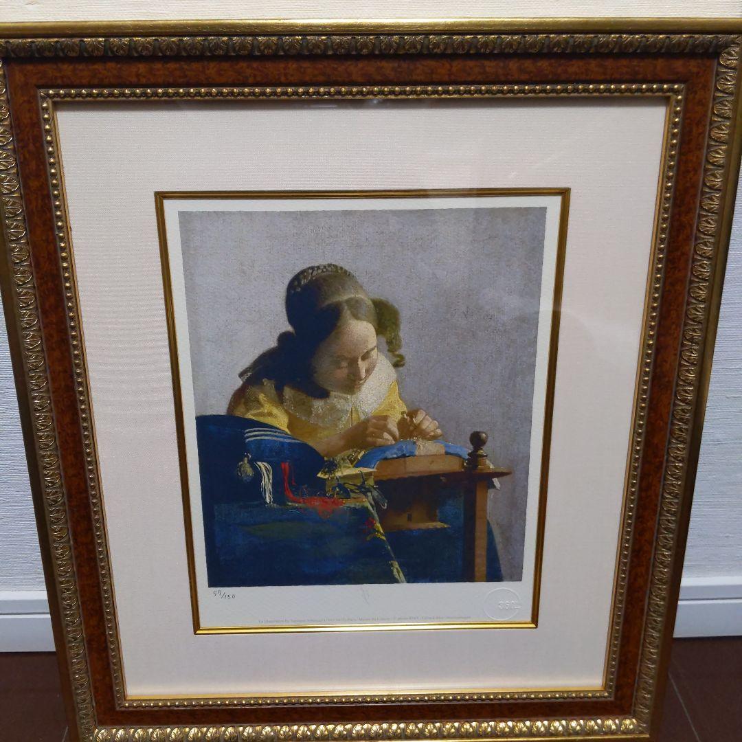 ◆ヨハネス•フェルメール◆「レースを編む女」未使用品