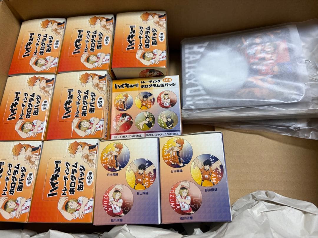 【新品未開封】ハイキュー!! ホログラム缶バッジ 10BOX まとめ売り 全6種