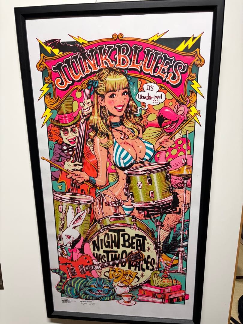 ロッキンジェリービーン JUNK BLUES シルクスクリーンポスター
