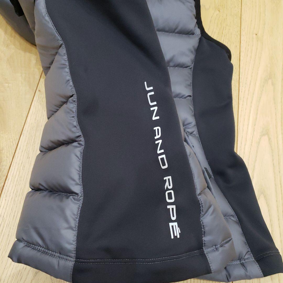 【美品】JUN&ROPE ダウンベスト グレー