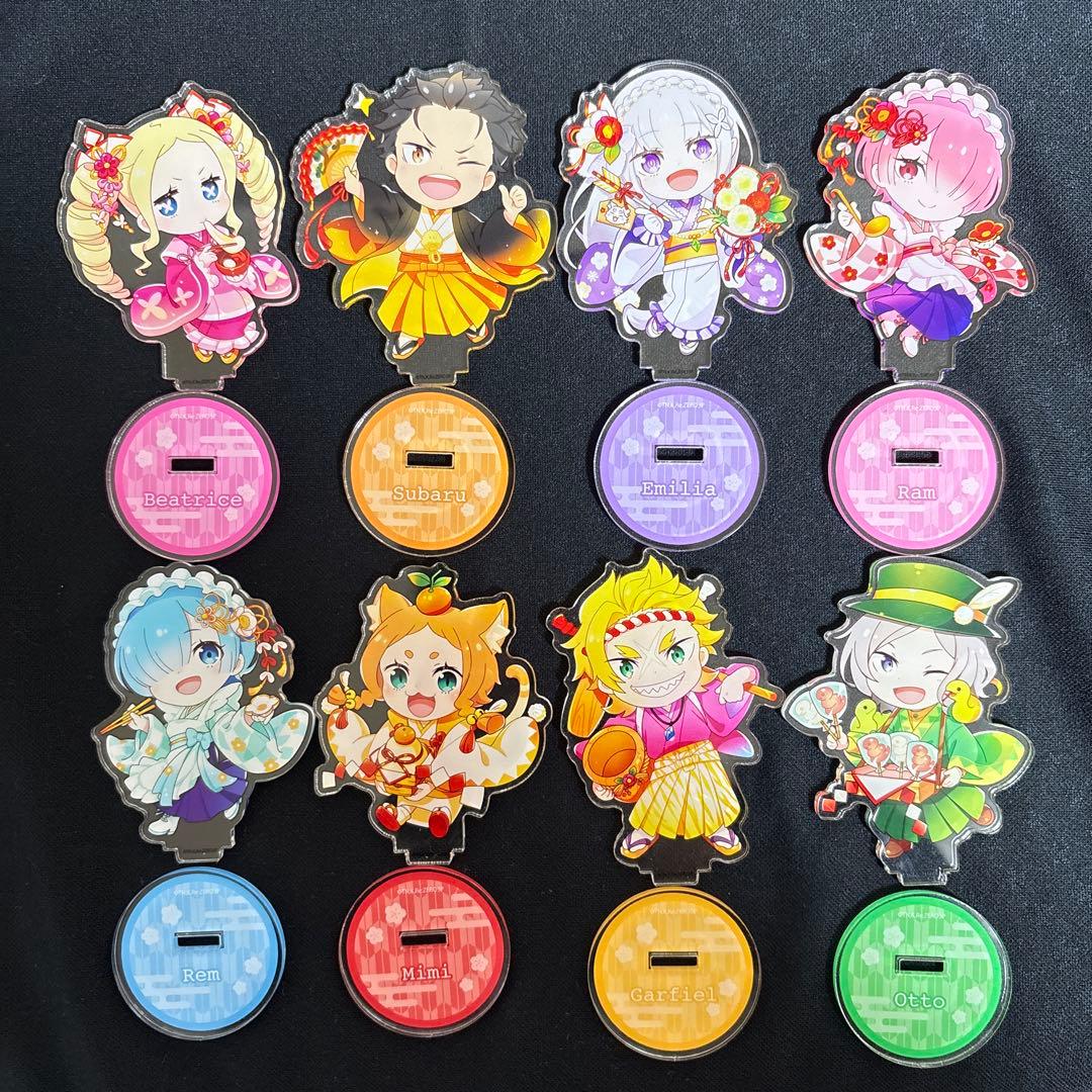 あ*さ様 Re:ゼロから始める異世界生活 精霊祭 アクリルスタンド コンプリート