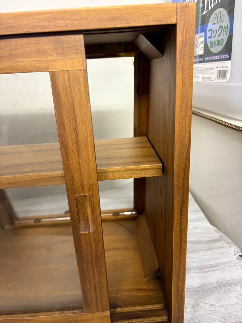 昭和レトロ　木製ガラスケース　ショーケース