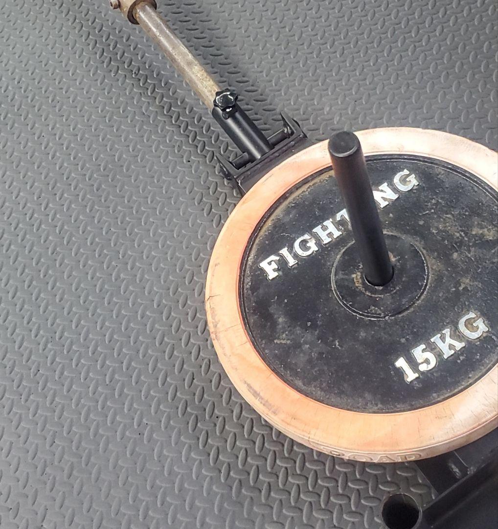 Tバーロウトレーニングプレートサポート+ストレートバーサポート28mmプレート