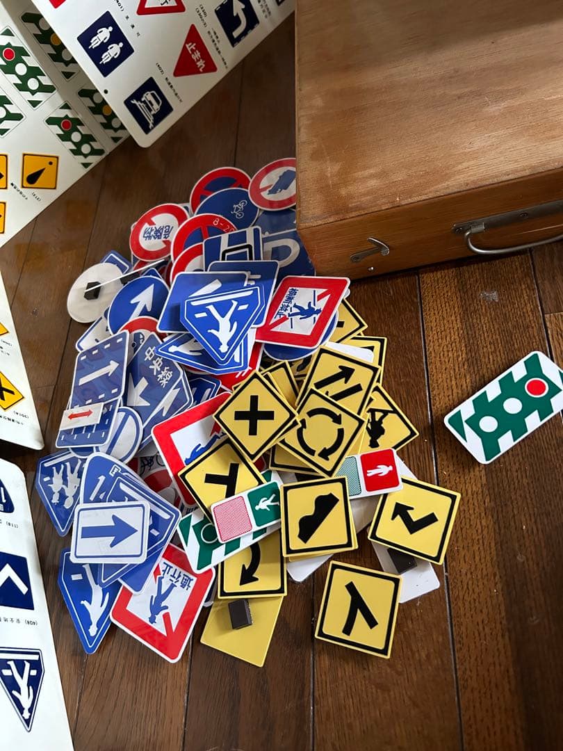 昭和　レトロ　富士防災　交通安全　標識