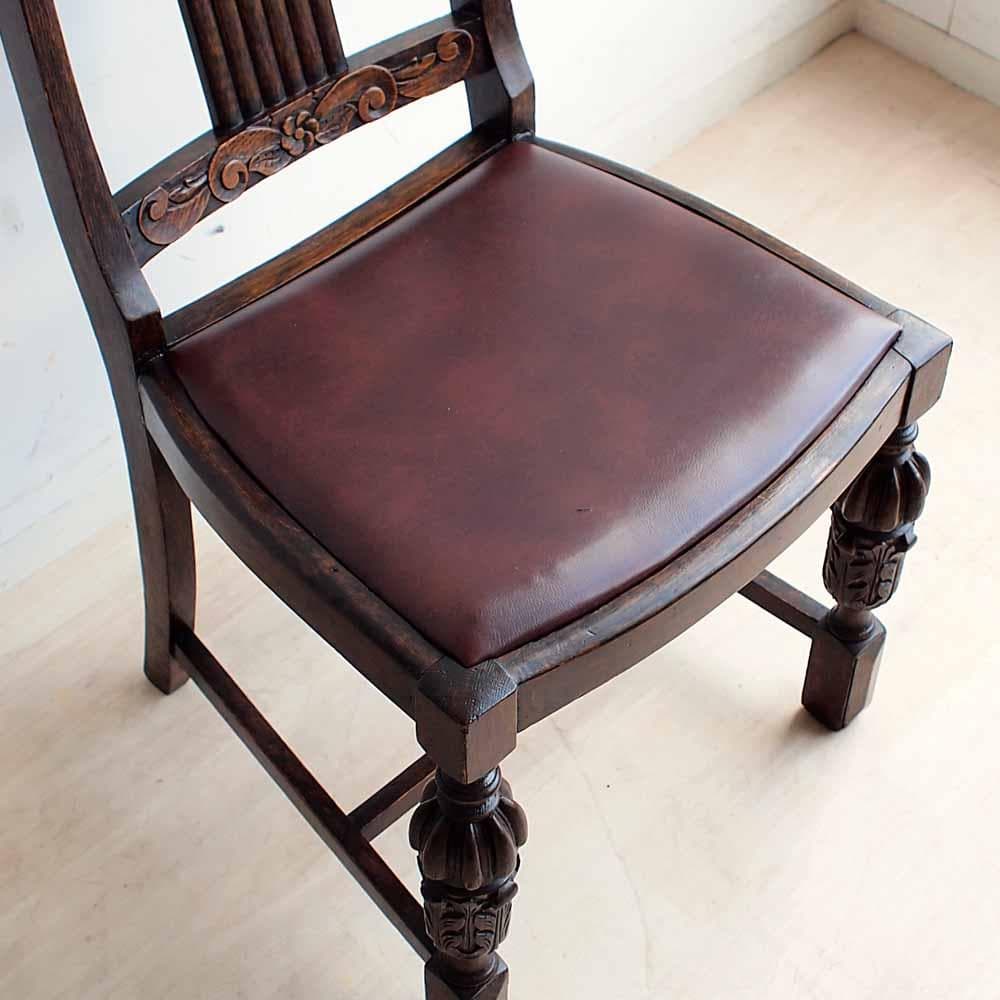 ミッキー様 バルボスレッグ オーク材 チェア B ZR24226