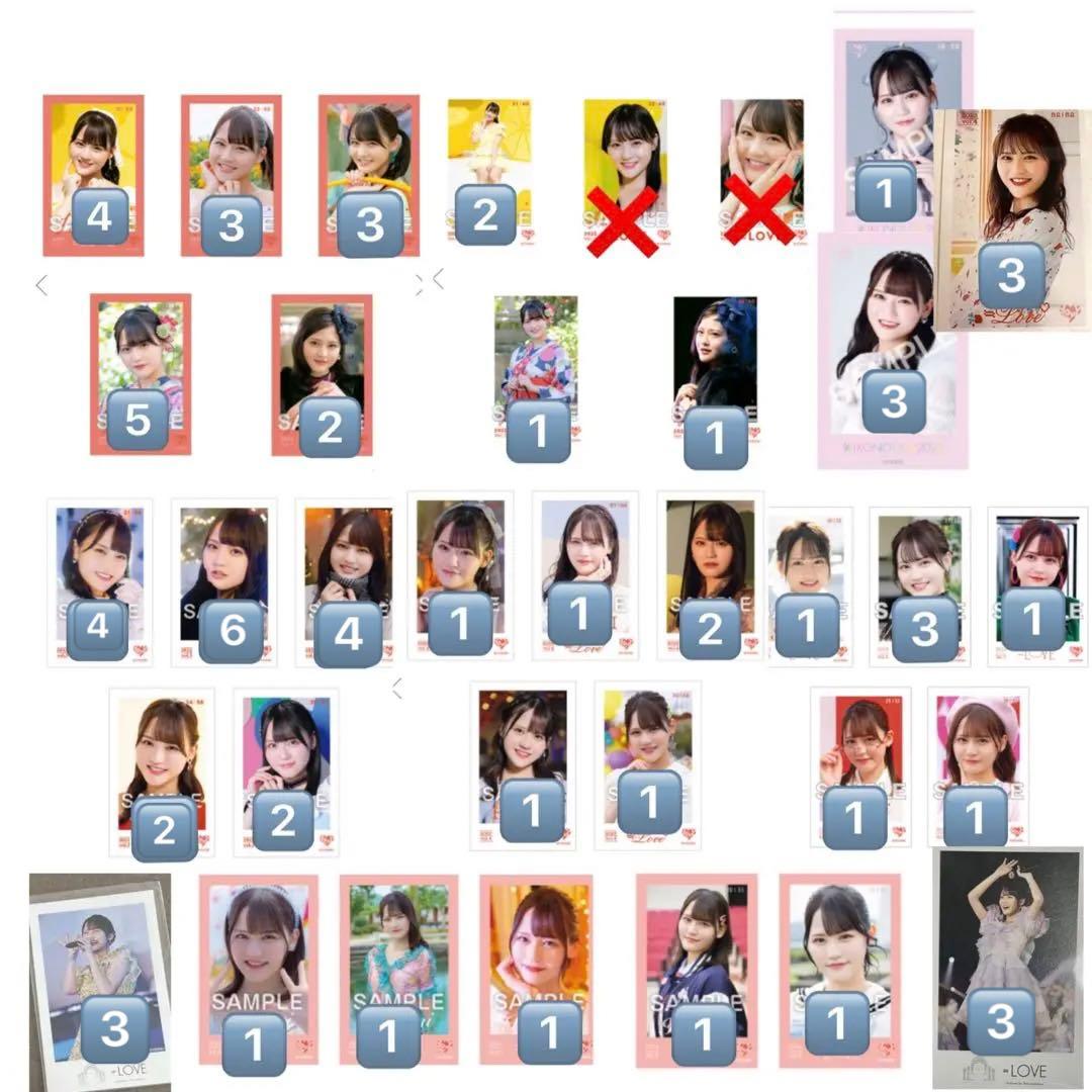 髙松瞳　ミニフォト　まとめ売り