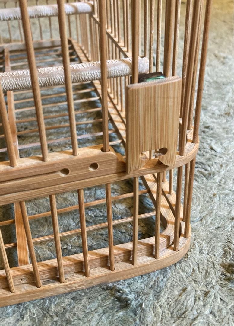 インテリアに如何？　大名籠①　メジロ籠　37Ｘ26Ｘ19