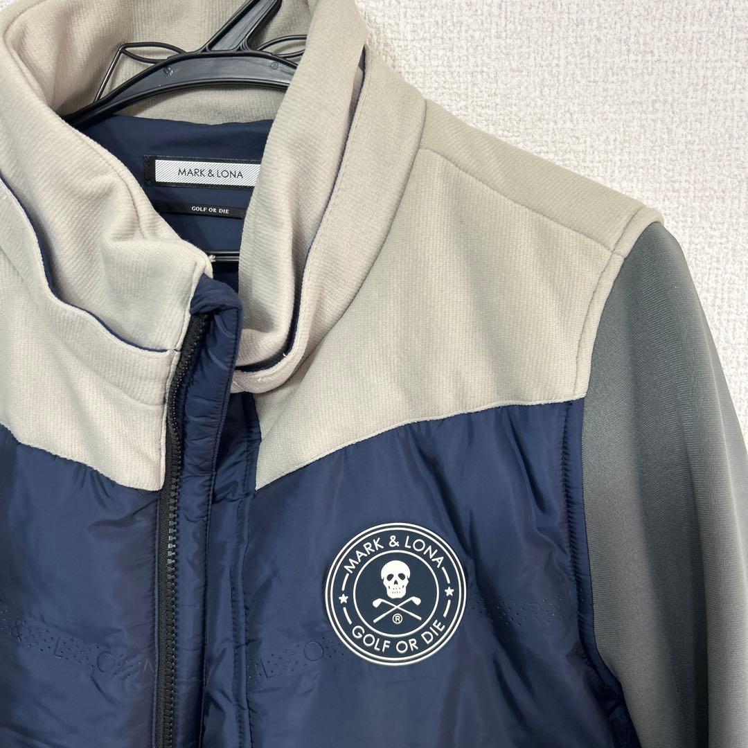 美品MARK & LONA ゴルフジャケット ネイビー/グレー