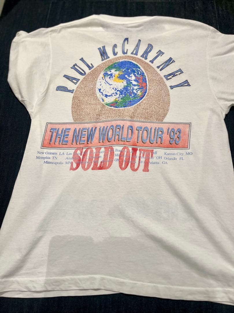 ポールマッカートニー　WORLD TOUR '93 Tシャツ　90s ビートルズ