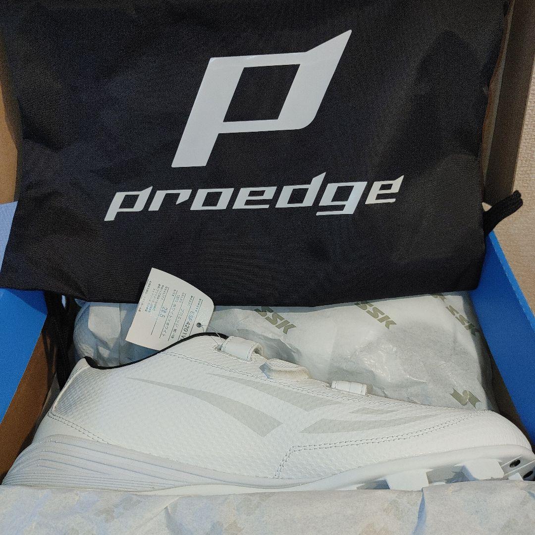 SSK　プロエッジ　28.5センチ　ポイント　スパイク　ホワイト　野球