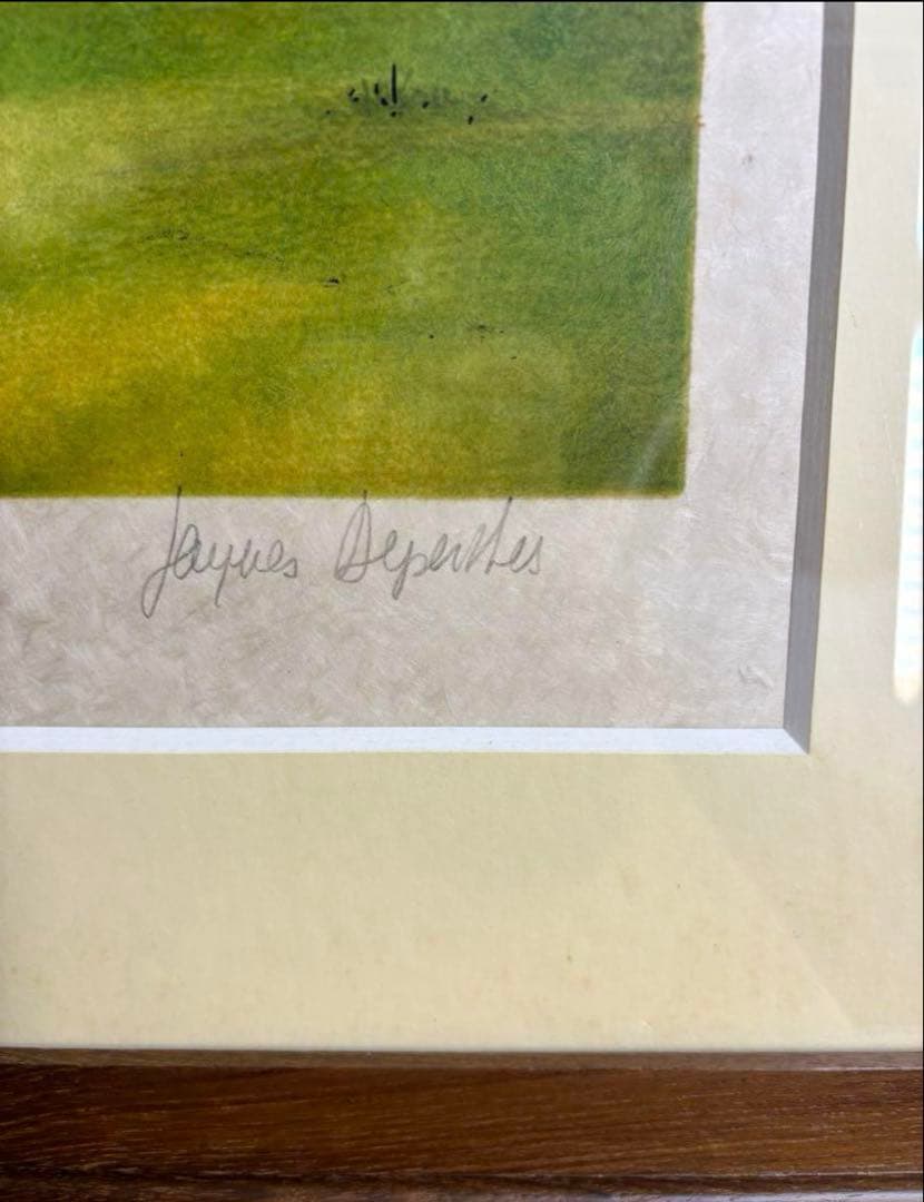 デペルト リトグラフ 坂道　　絵画　風景画