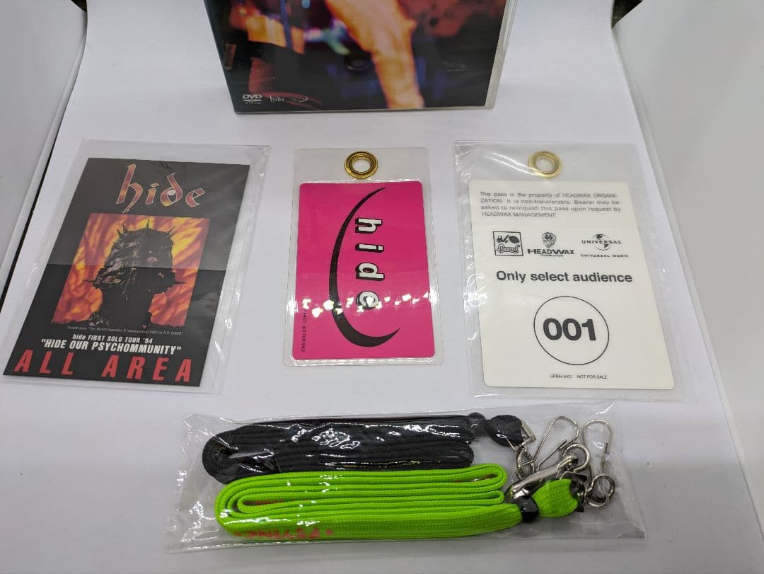 初回限定盤　hide ALIVE　DVD　バックステージパス3枚