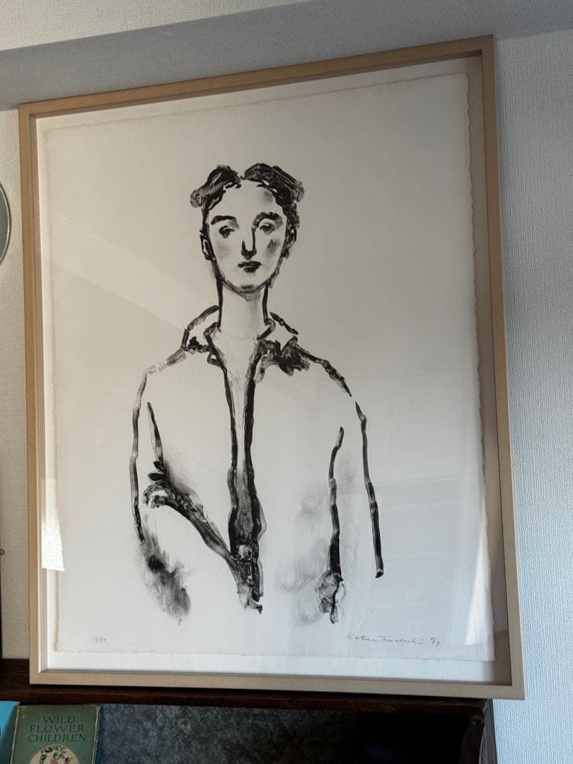 舟越桂　The mirror in the distance 遠い鏡1993年