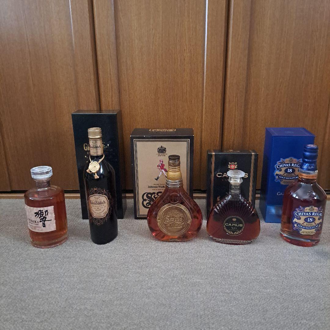 ウイスキー・コニャック5本セット