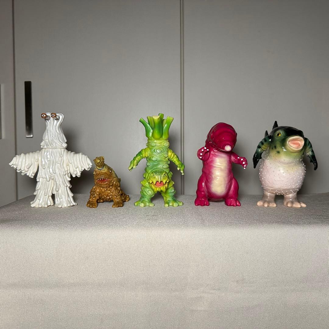 ご当地怪獣 1期カラー ウードン バチルキング ツーン イモラス フグラ