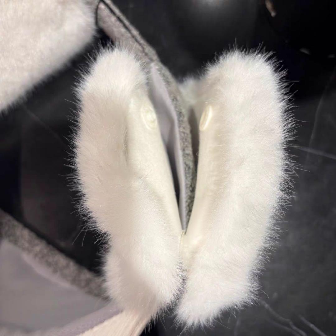 【即発送】PXG ゴルフ キャップ レディース モコモコ 耳当て 帽子 グレー