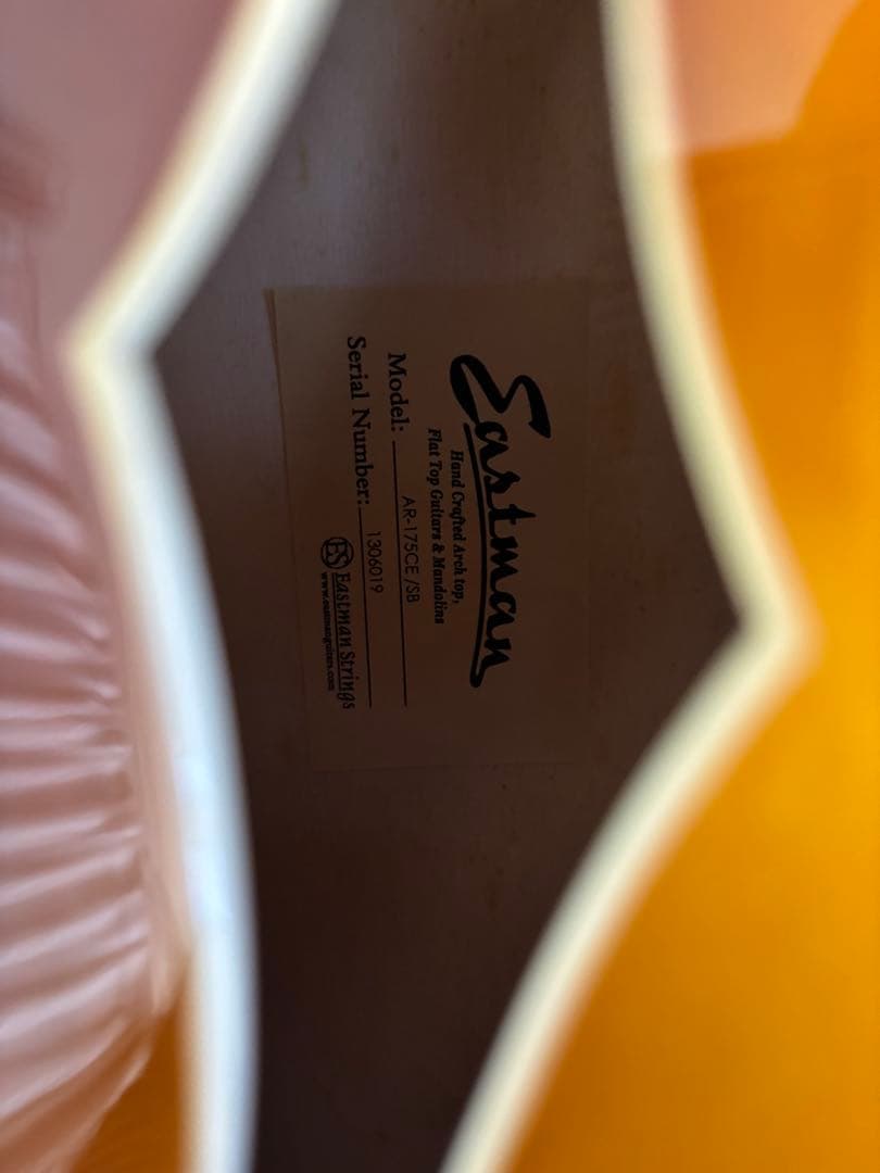 Eastman AR-175CE Sunburst ハードケース付属