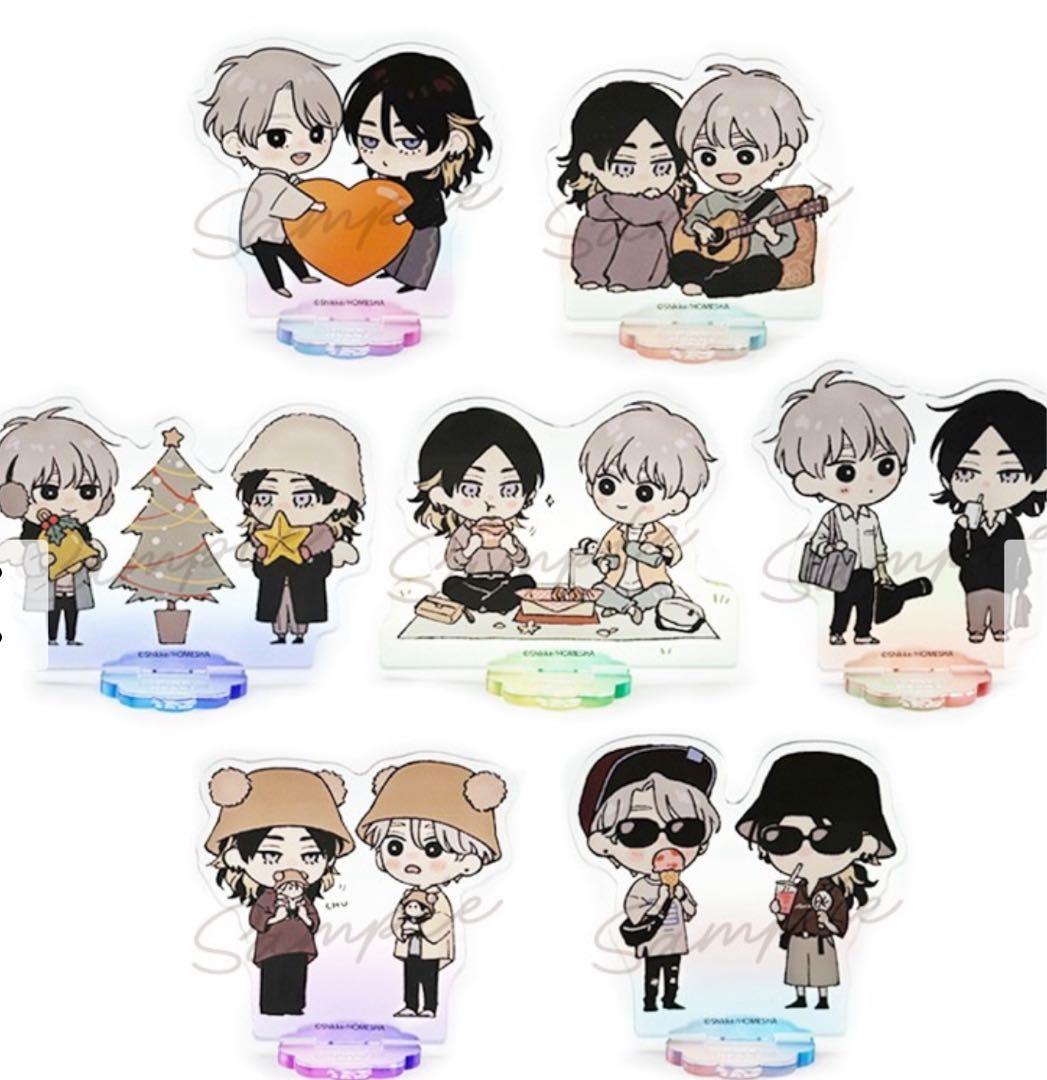 ピンクハートジャム展 しっけ アクリルスタンド コンプリートBOX 缶バッジ