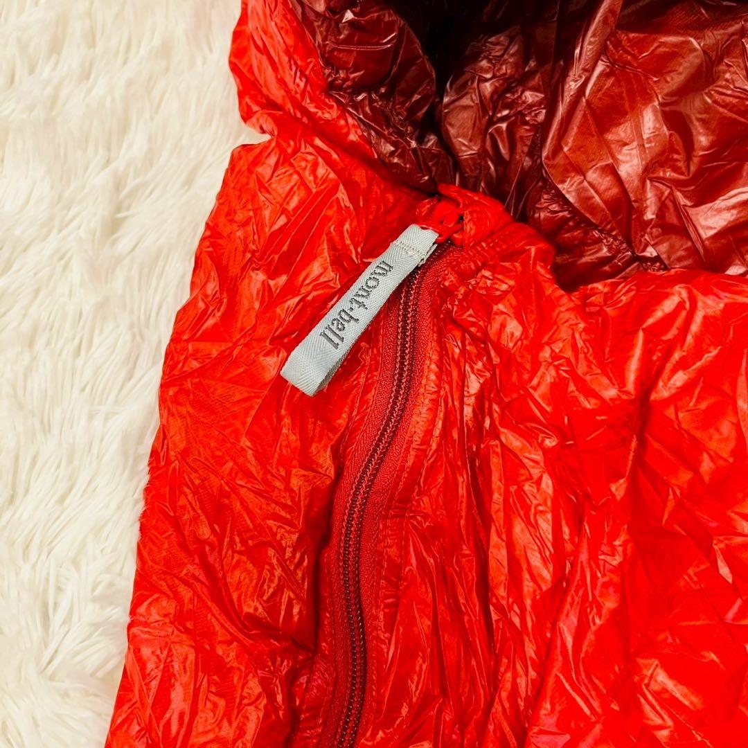 モンベル　シームレス ダウンハガー800 #3 R/ZIP レッド　保存袋あり