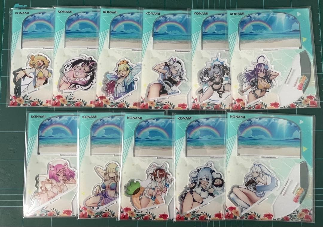 【新品】　麻雀ファイトガール　水着　アクリルスタンド　コナクレ　全種まとめ