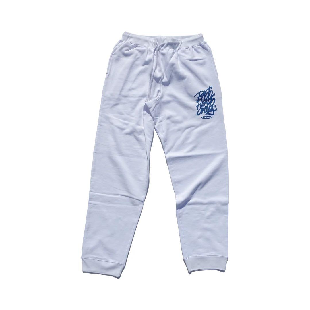新品 deps TAG LOGO SWEAT PANTS WHITE×NAVY