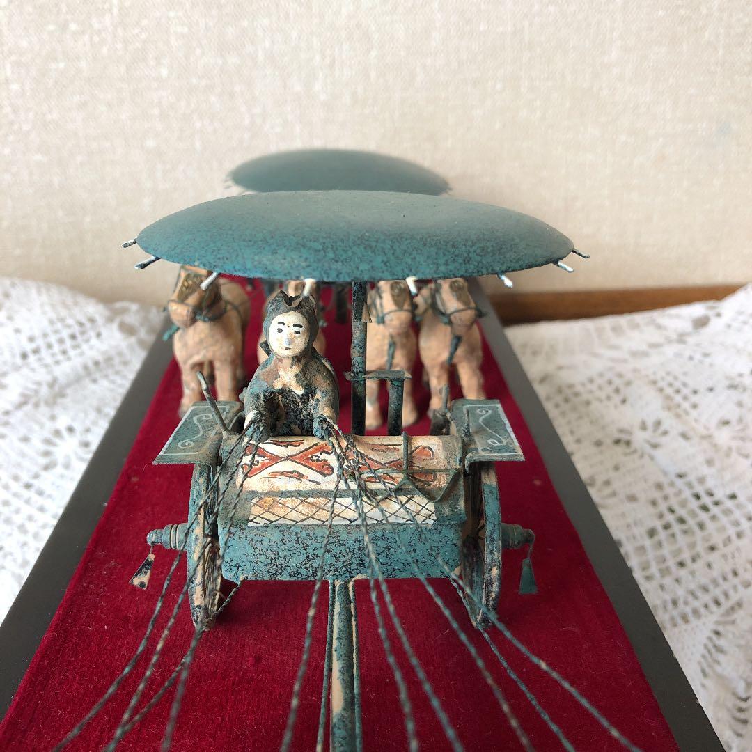 兵馬俑の銅車馬.1号車.2号車のレプリカと書籍