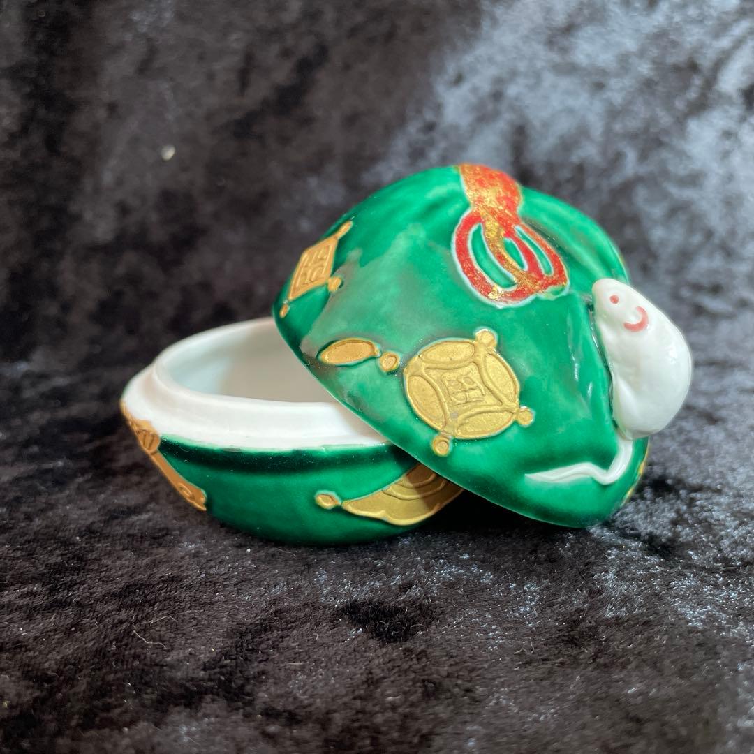 茶道具　香合　干支　昭阿弥作