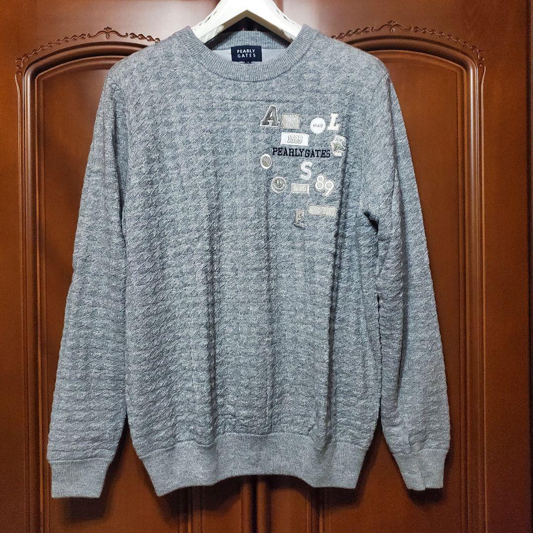 最終値下 美品 パーリーゲイツ グレー スニード セーター メンズサイズ4