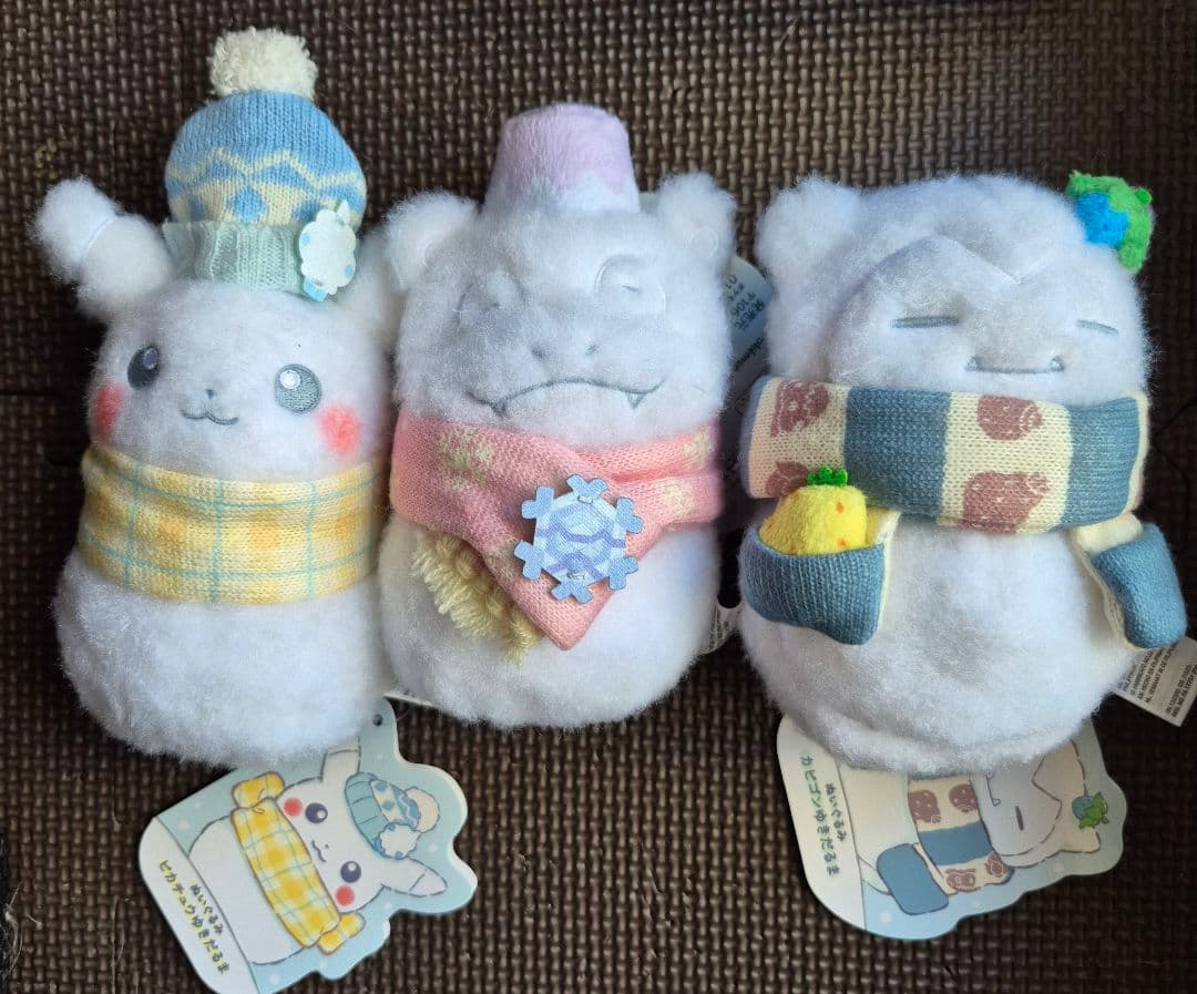 ポケモン ピカチュウ ぬいぐるみ 冬 雪だるま ポケモンセンター限定