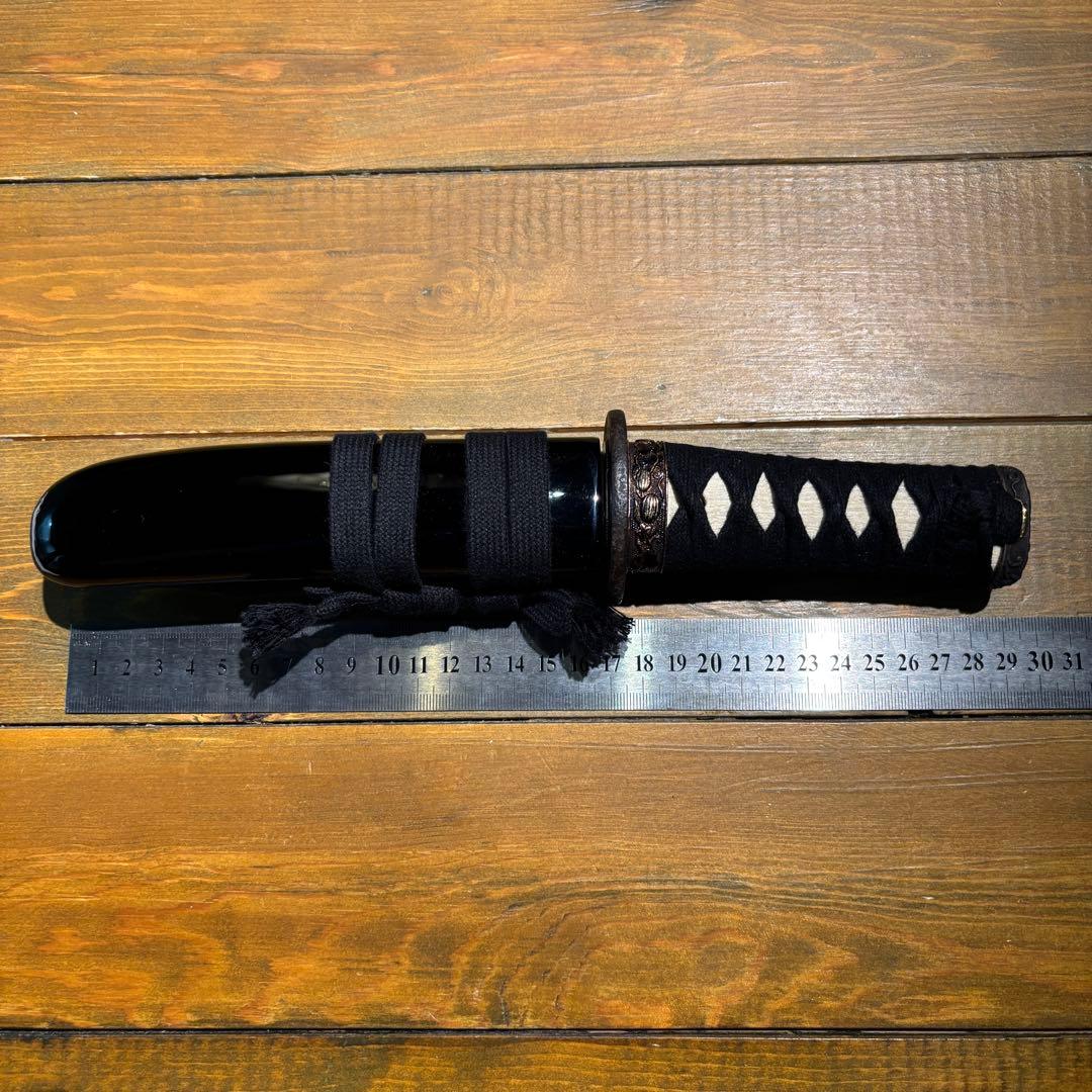 日本刀残欠クラフトナイフNo.77 播磨大掾藤原重高 茎 裏銘有り