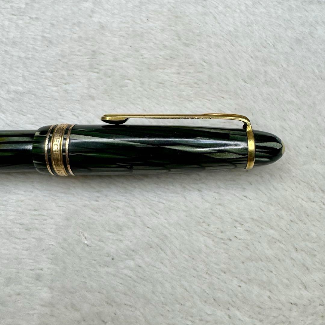 希少☆ モンブラン　マスターピース　万年筆　セルロイド　グリーン　144