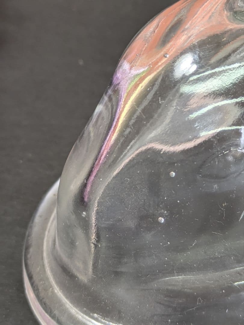 イギリス アンティーク ガラス製 ウサギゼリーモールド ３点セット