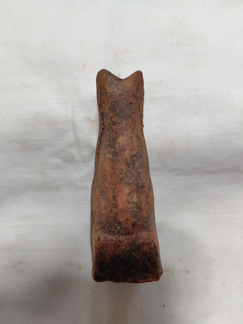 鉄砲狐3体　古道具　陶人形　土人形　アンティーク　鉄砲狐　今戸焼　稲荷　素焼