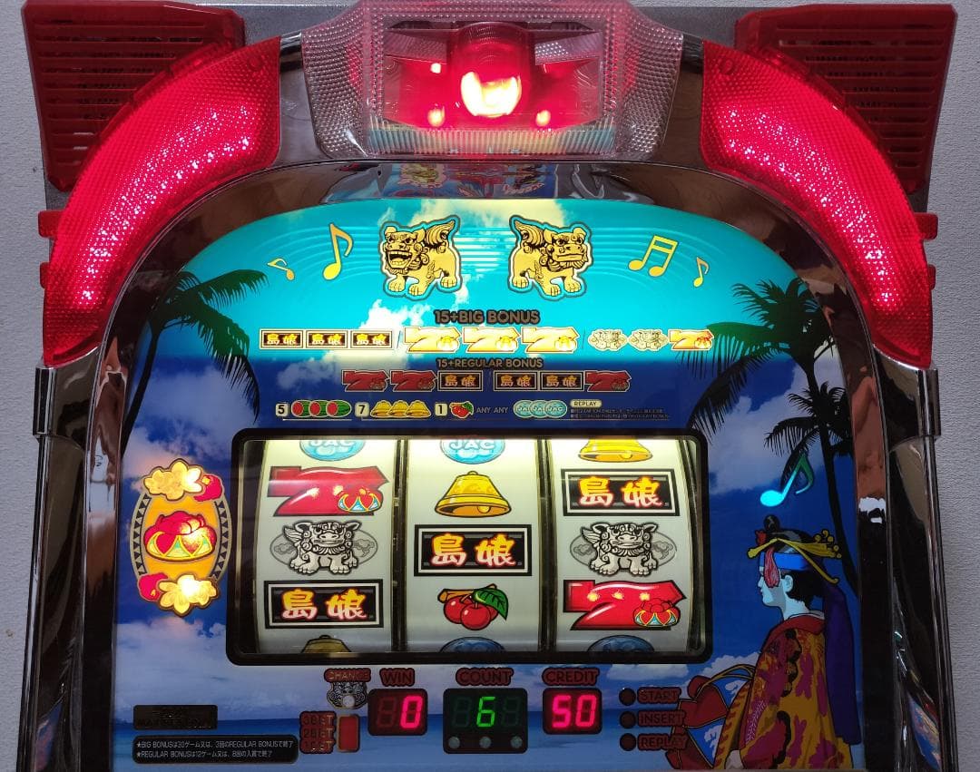 【パチスロ実機】オリンピア★島娘30【オートプレイ付不要機付】４号機・レア