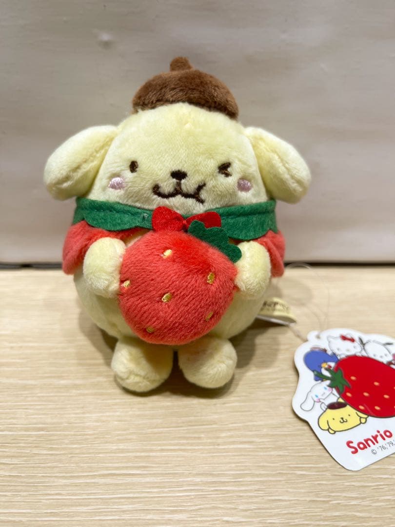 タグ付き美品　ポムポムプリン　もぐもぐ果物マスコット