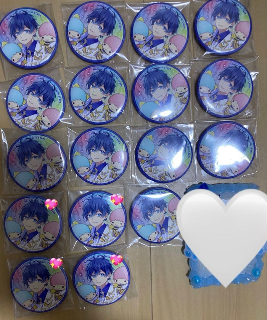 カラフルピーチ なおきり サンリオ等身缶バッジ