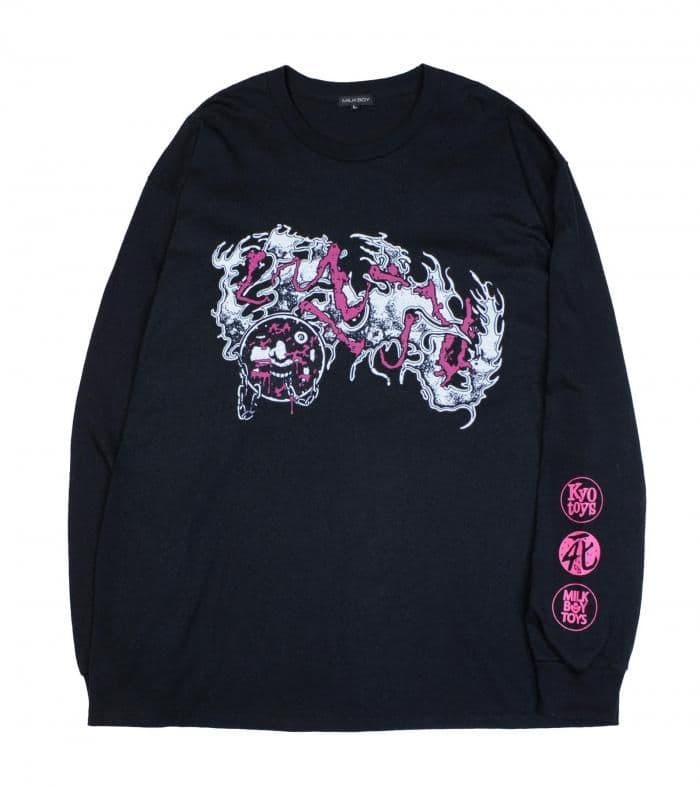 ミュージシャン KYOTOYS UUU 4th LOGO L.S. TEE