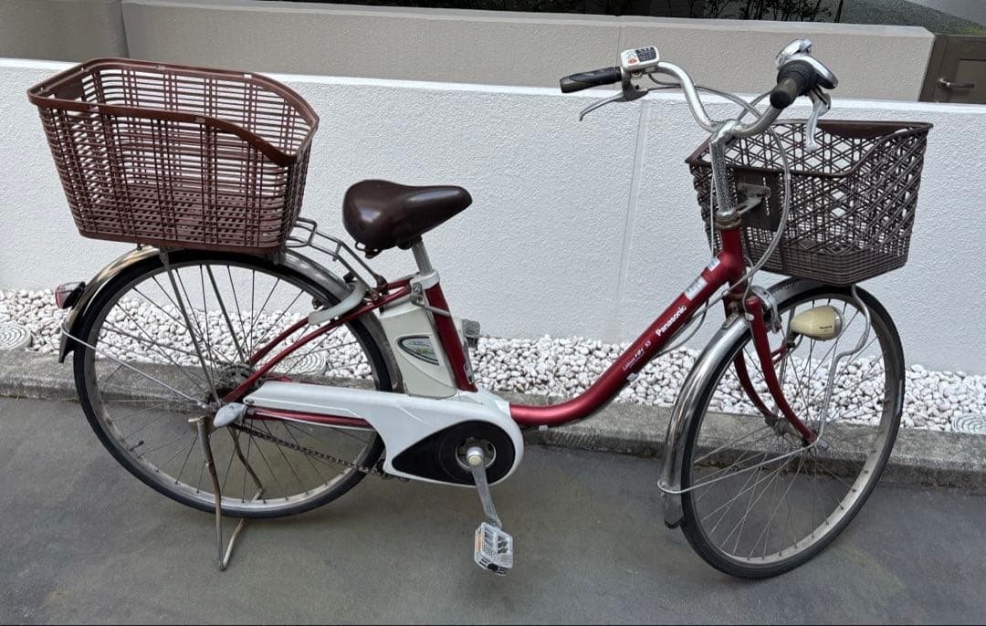 【引取り限定】パナソニック電動自転車 リチウムビビ 26型3段変速