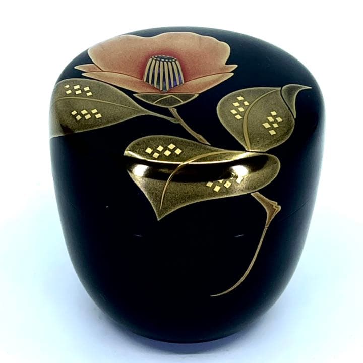 鈴谷 鐡五郎造　椿蒔絵棗